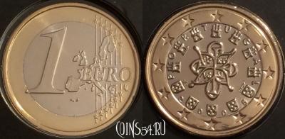 Португалия 1 евро 2005 года, KM# 746, BU, 401l-227