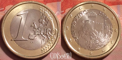 Сан-Марино 1 евро 2018 года, UNC, 327j-142