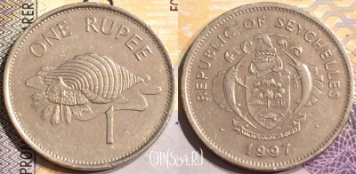 Сейшелы 1 рупия 1997 года, KM# 50, 146-138