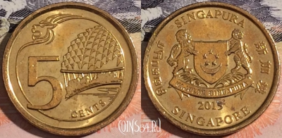 Сингапур 5 центов 2015 года, a143-013