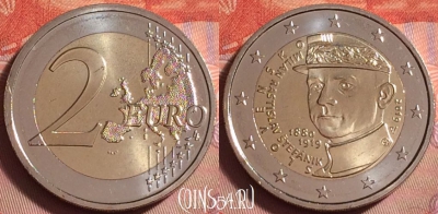 Словакия 2 евро 2019 г., Растислав Штефаник, UNC, 065k-059
