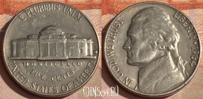 США 5 центов 1964 года D, KM# A192, 384p-018