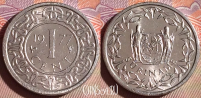 Суринам 1 цент 1977 года, KM# 11a, 279f-031