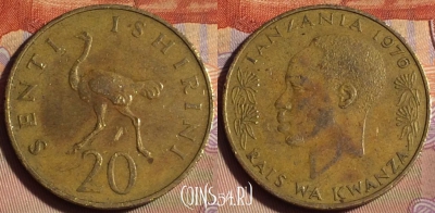 Танзания 20 центов 1976 года, КМ# 2, 252b-101