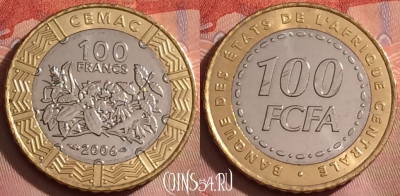 Центральная Африка 100 франков 2006 года, 252k-105