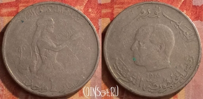 Тунис 1 динар 1976 года, KM# 304, 160o-024