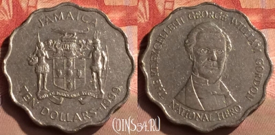 Ямайка 10 долларов 1999 года, KM# 181, 423-143