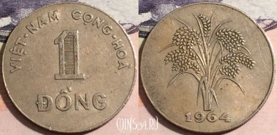 Южный Вьетнам 1 донг 1964 года, KM# 7, 168-024