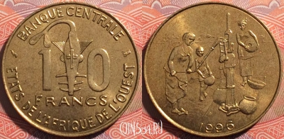Западная Африка (BCEAO) 10 франков 1996 года, KM# 10