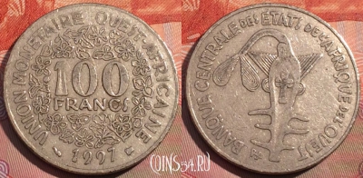 Западная Африка 100 франков 1997 г., KM# 4, 267a-140