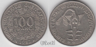 Западная Африка (BCEAO) 100 франков 1982 года, 131-007
