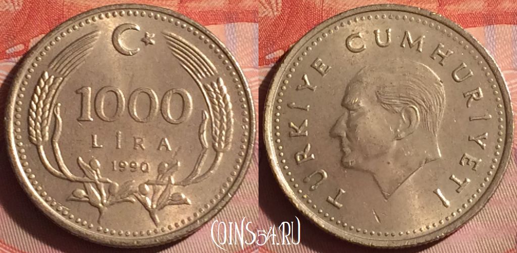 Рубли россии в лиры. Турция 1000 лир 1990. 1000 Lire Mille в рублях.