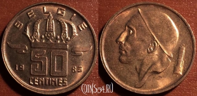 Бельгия 50 сантимов 1983 года, BELGIE, KM# 149, a060-029