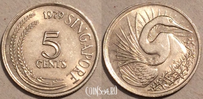 Сингапур 5 центов 1979 года, KM# 2, 105-101