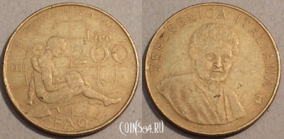 Италия 200 лир 1980 года, KM# 107, 105-109