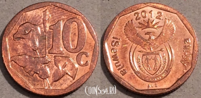 ЮАР 10 центов 2012 года, UC# 1, 106-009