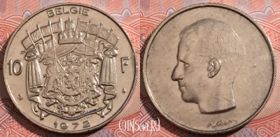 Бельгия 10 франков 1972 года, KM# 156, 178-091