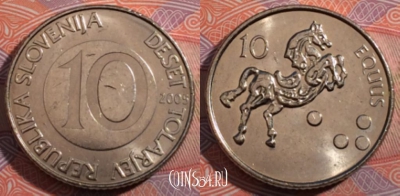 Словения 10 толаров 2005 года, KM# 41, 182-062