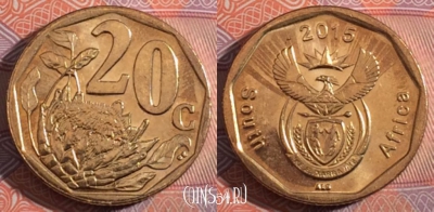 ЮАР 20 центов 2015 года, 182-100
