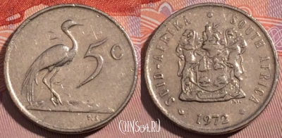 ЮАР 5 центов 1972 года, KM# 84, 184-092
