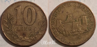 Албания 10 леков 2009 года, KM# 77a, 189-112