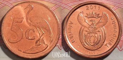 ЮАР 5 центов 2011 года, KM# 500, 190-035