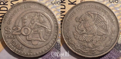 Мексика 20 песо 1981 года, KM# 486, 192-064