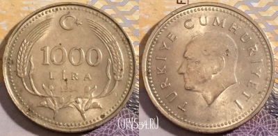 Турция 1000 лир 1994 года, KM# 997, 192-144