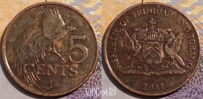 Тринидад и Тобаго 5 центов 2011 года, KM# 30, 197-106