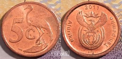 ЮАР 5 центов 2011 года, KM# 500, 203-111