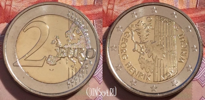 Финляндия 2 евро 2016 года, UNC, 267-087