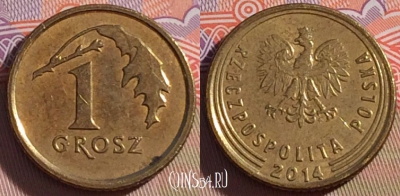 Польша 1 грош 2014 года, Y# 923, 267-111