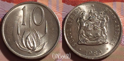 ЮАР 10 центов 1983 года, KM# 85, 270-081 ♛