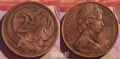 Австралия 2 цента 1984 года, KM# 63, 270-120