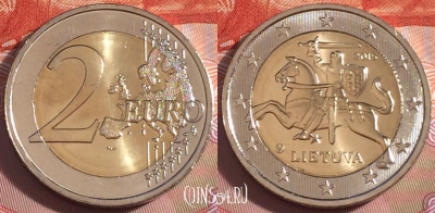 Литва 2 евро 2015 года, KM# 212, UNC, 274-055
