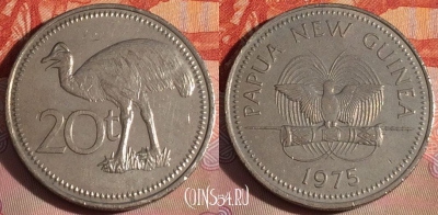 Папуа - Новая Гвинея 20 тойя 1975 года, KM# 5, 277-106
