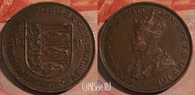 Джерси 1/24 шиллинга 1931 года, редкая, KM# 15, 278-098
