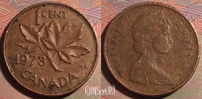 Канада 1 цент 1973 года, KM# 59, 281-025