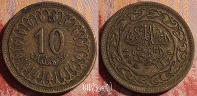 Тунис 10 миллимов 1960 года, KM# 306, 281-086