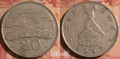 Зимбабве 20 центов 1997 года, KM# 4, 282-107