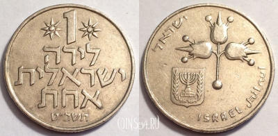 Израиль 1 лира 1969 года (ט