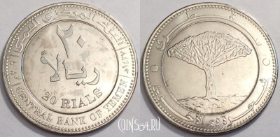 Йемен 20 риалов 2006 год (٢٠٠٦), KM# 29a, UNC, 74-044a