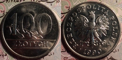 Польша 100 злотых 1990, 51-123