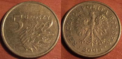 Польша 5 грош 2005, 47-178