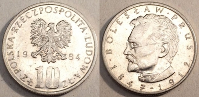 Польша 10 злотых 1984, см. состояние, 85-059b