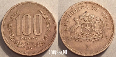 Чили 100 песо 1997 год, 84-012a