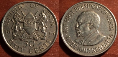 Кения 50 центов 1975, 50-147