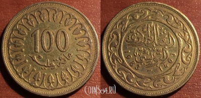 Тунис 100 миллимов 1983 год, KM# 309, 58-017