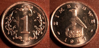 Зимбабве 1 цент 1997, 55-151
