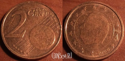 Бельгия 2 цента 2000 года, KM# 225, 48-062